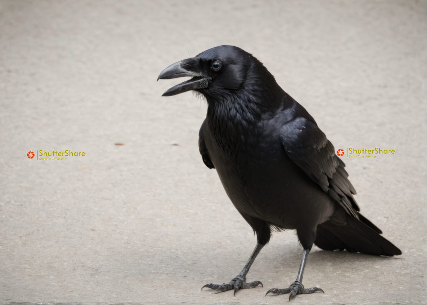 Crow on Concrete